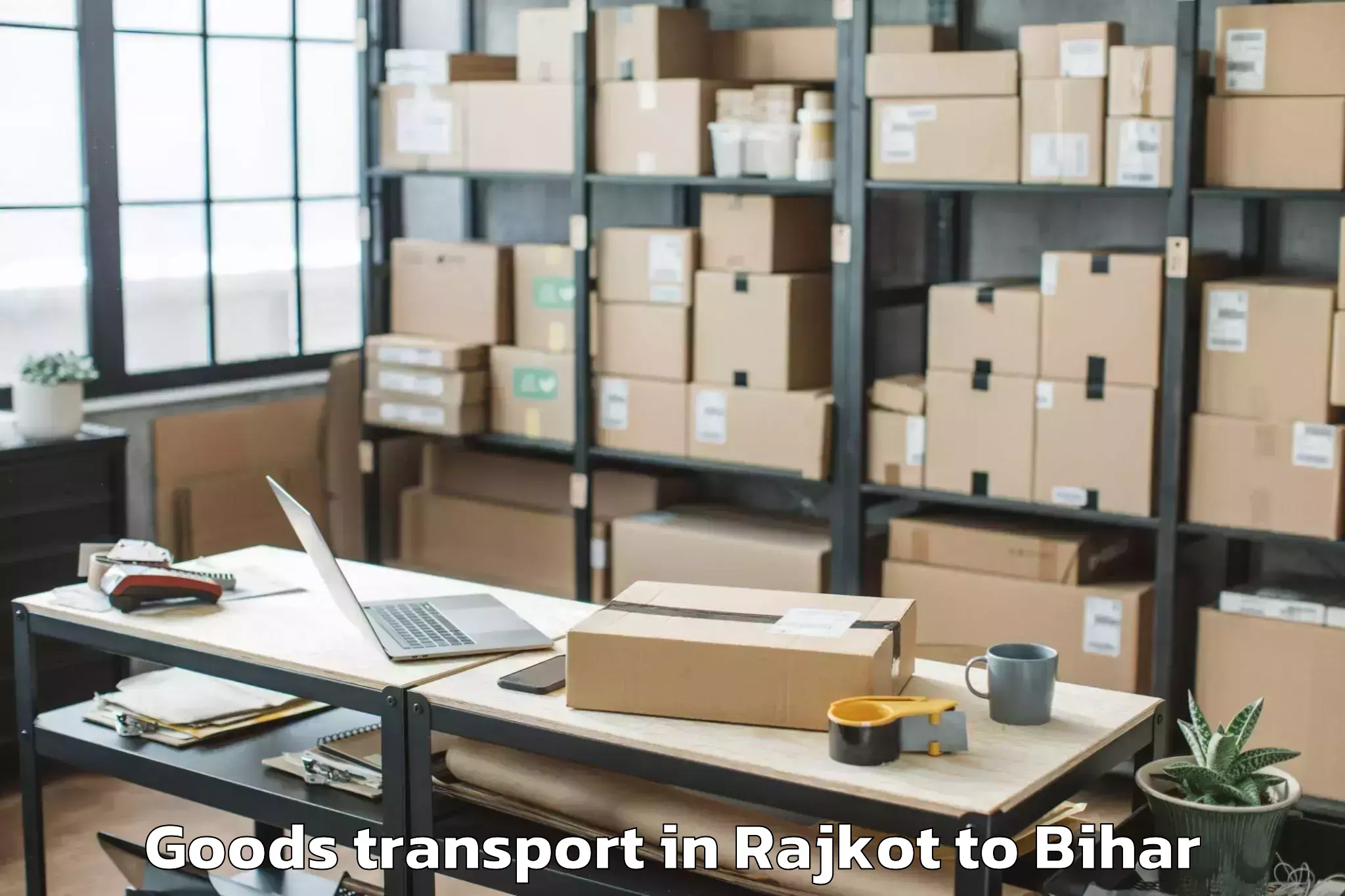 Leading Rajkot to Neem Chak Bathani Goods Transport Provider